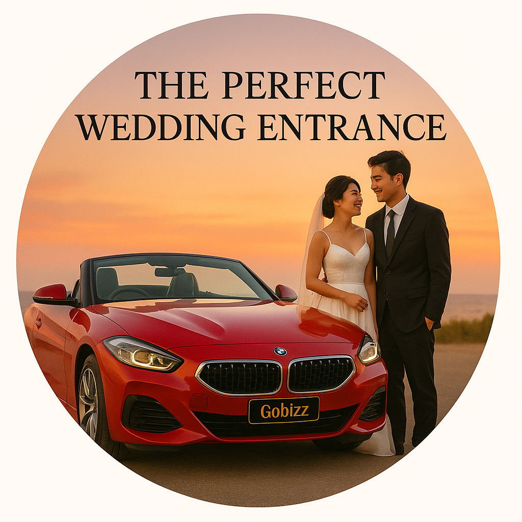 Rent the car for the perfect wedding entrance