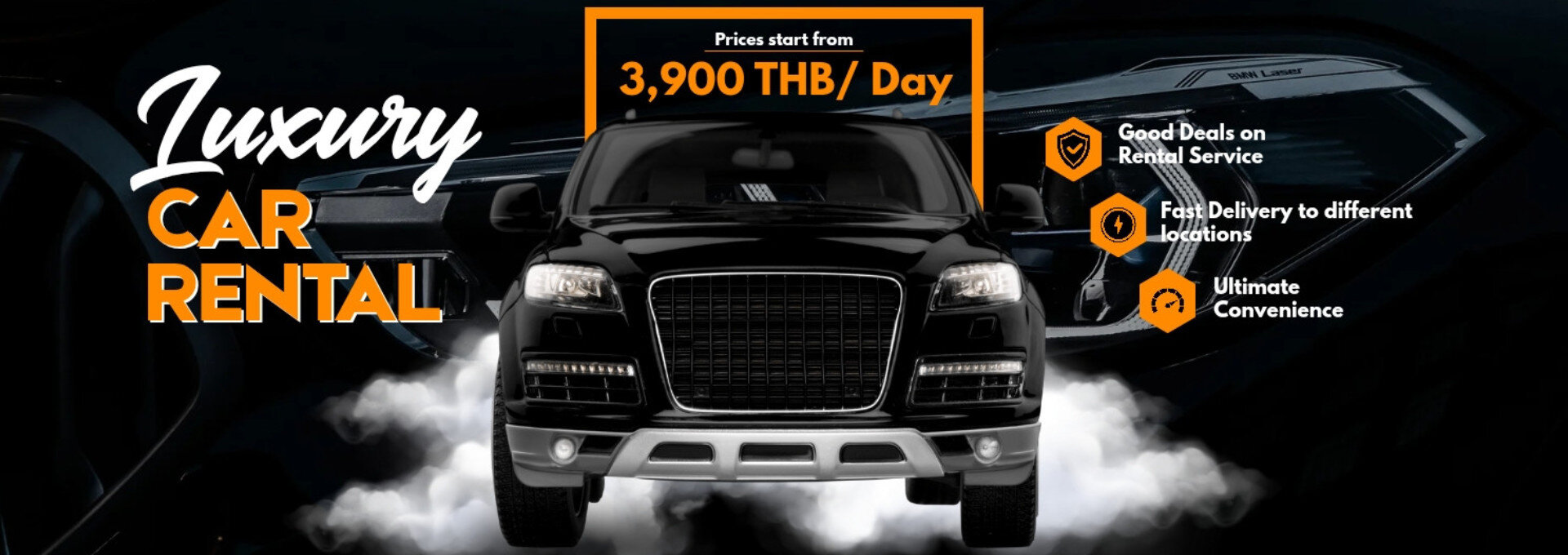 Onsite Delivery - Web Header Car Rental Service Bangkok